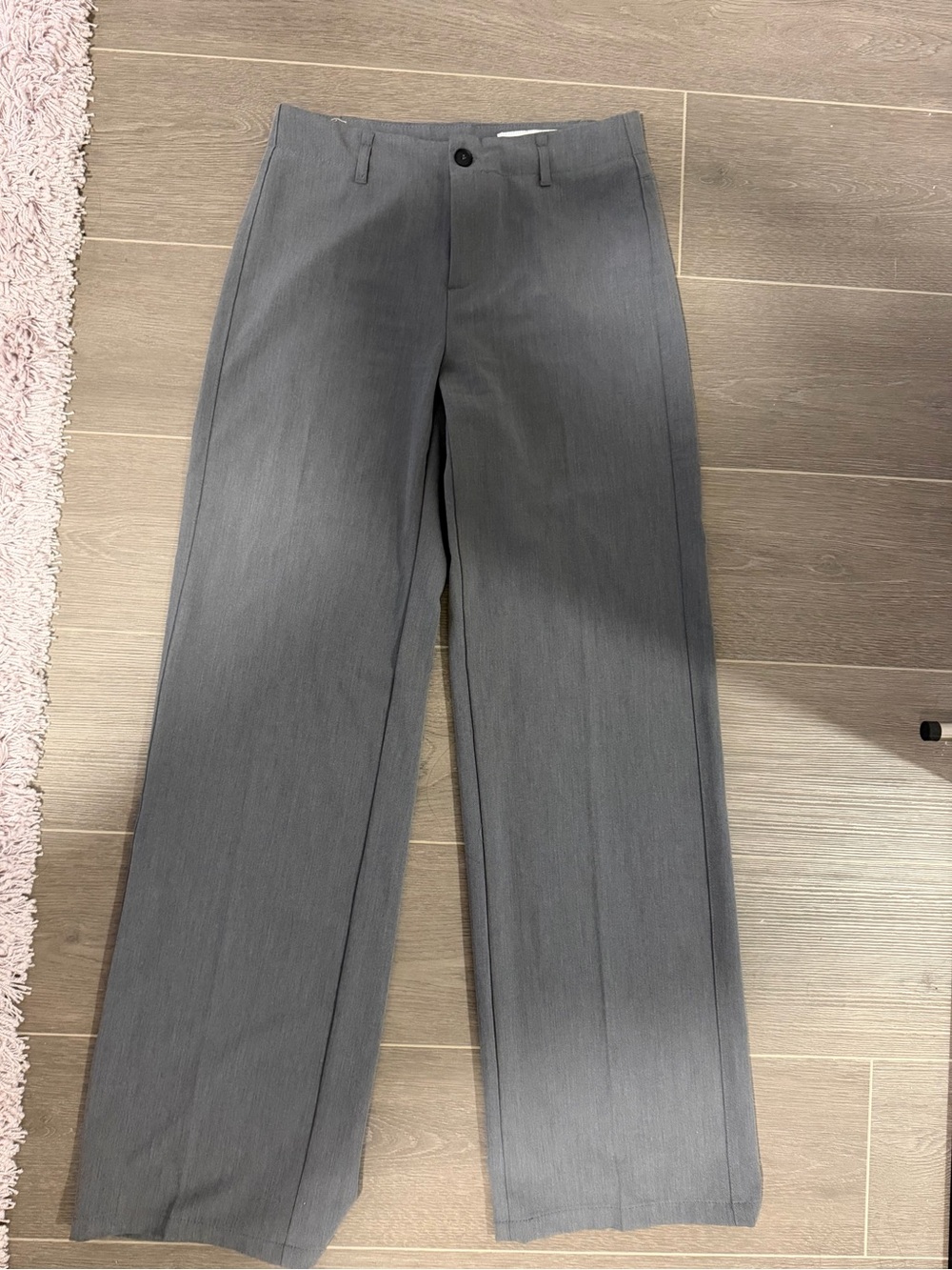 Bershka Women's Straight-Leg Dress Pants - Gray